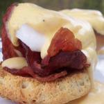 Turkish Eggs Benedict with Hollandaise Sauce BBQ Grill