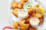 American Parmesan Chicken Nuggets With Three Dipping Sauces Recipe Appetizer