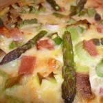 Quiche with Green Asparagus and to Parma Ham recipe