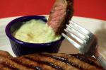 American Grilled Strip Steaks With Horseradish Guacamole Dinner