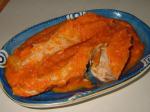 American Fish Fillets in Red Pepper Sauce Dinner