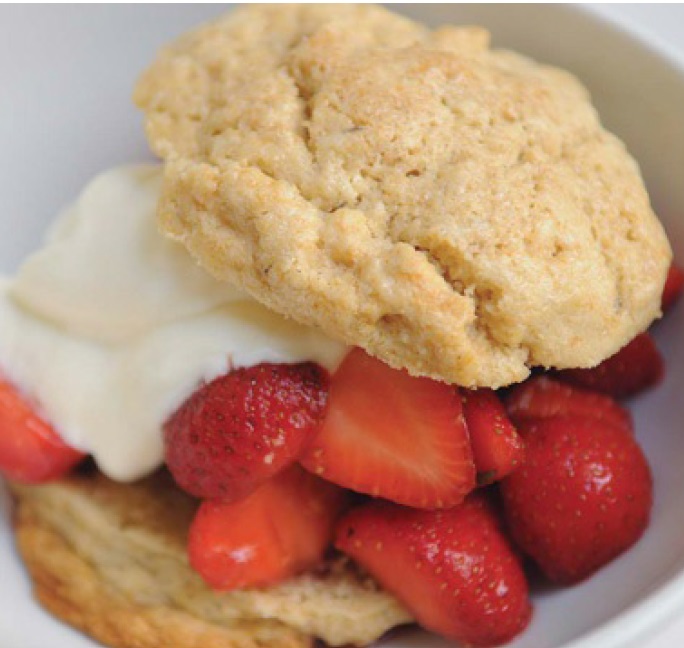 Canadian Strawberry and Biscuit Breakfast