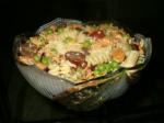 Garlic Pasta Salad With Pecans recipe