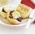 Canadian Classic Scones with Jam and Clotted Cream Breakfast