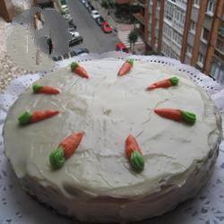 American Carrot Cake and Almonds carrot Cake Appetizer