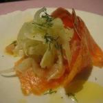 American Salad with Fennel and Smoked Salmon Appetizer