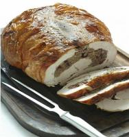 Turkey Breast Stuffed With Italian Sausage and Marsala-steeped Cranberries recipe