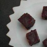 British Chocolate Cubes Interleaved Strawberry Jam Dessert