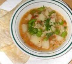 Afghan Canary Island Cilantro Soup Soup