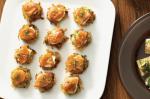 American Potato Rostis Topped With Smoked Salmon and Chives Recipe Appetizer