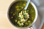 American Pesto Soup With Zucchini And Potato glutenfree Recipe Appetizer