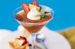 American Pimms Jellies With Strawberries And Cream Recipe Appetizer