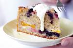 American Summer Fruitcake With Lemon Mascarpone Cream Recipe Dessert