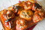 American Yemista greek Stuffed Tomatoes and Peppers Dinner