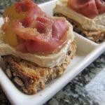 Appetizer with Goat Cheese and Ham recipe