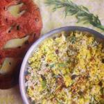 American Salad of Saffron Rice with Herbs Dinner