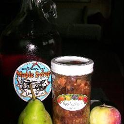 British Maple Pear Apple Chutney Appetizer