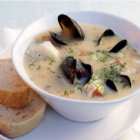 Canadian Cod and Mussel Chowder Soup