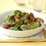 American Strawberry Spinach Salad with Poppy Seed Dressing Appetizer
