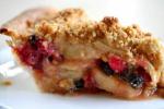 British Apple Cranberry Currant Crumble Pie Recipe BBQ Grill