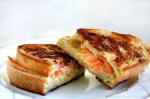 British Smoked Salmon and Gruyere Grilled Cheese Sandwich Recipe Appetizer