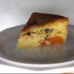 American Apricot Cake with Coverage of Hazelnuts Dessert