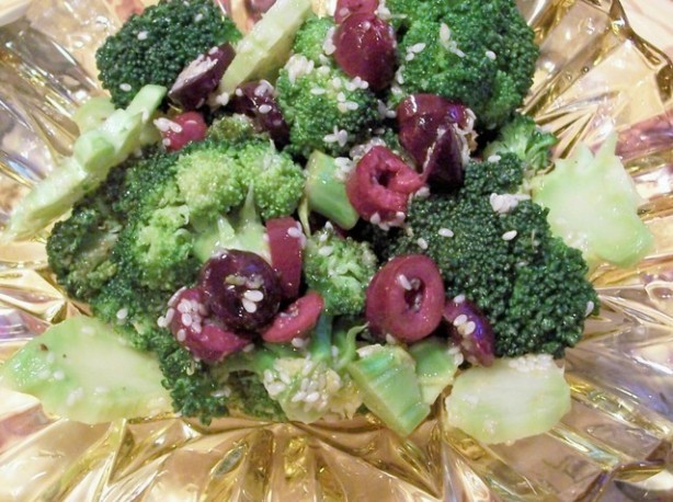 British Broccoli and Olive Salad Appetizer