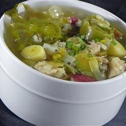 American Cock a Leekie Soup Recipe Appetizer