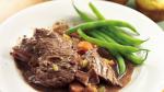 American Slowcooker Beef Roast with Baconchili Gravy Appetizer