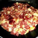 Scrambled Onions Potatoes and Viandada recipe