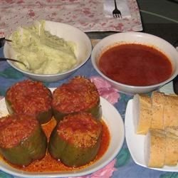 Slovakian Saucy Stuffed Peppers Recipe Appetizer