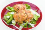 American Crab And Corn Cakes With Spinach And Avocado Salad Recipe Appetizer
