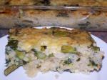 American Asparagus and Bocconcini Risotto Bake slice Appetizer