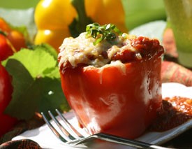 Indian Indian Summer Savory Stuffed Peppers Appetizer