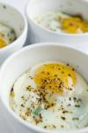 American Baked Egg With Prosciutto and Tomato Recipe Appetizer