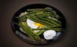 American Roasted Asparagus with Poached Eggs and Miso Butter Recipe BBQ Grill