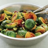 Chinese Brussels Sprouts with Peanut Dressing Appetizer