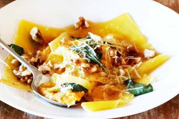 American Roast Pumpkin And Ricotta Ravioli Recipe Dinner