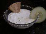 American Cucumber Yogurt Dip With Greek Pita Chips Appetizer