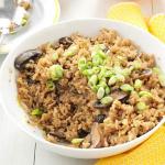 American Slow Cooker Mushroom Rice Pilaf Appetizer