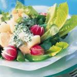 American Seafood with Watercress Dressing Appetizer