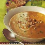 American Winter Pumpkin Soup with Rice Appetizer