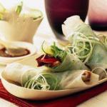 American Wraps with Lamb and Plums Appetizer