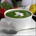 American Zucchini Spinachcream Soup Appetizer