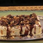 American Ice Cream with Chocolate Nuts and Mantecol Registered Dessert