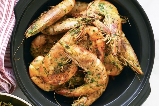 American Tikka Prawns With Yoghurt Pilaf Recipe Dinner