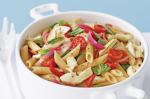 American Penne With Roasted Tomatoes Capsicum Artichokes and Basil Recipe Appetizer