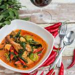 American Red Curry of Duck with Lychee BBQ Grill