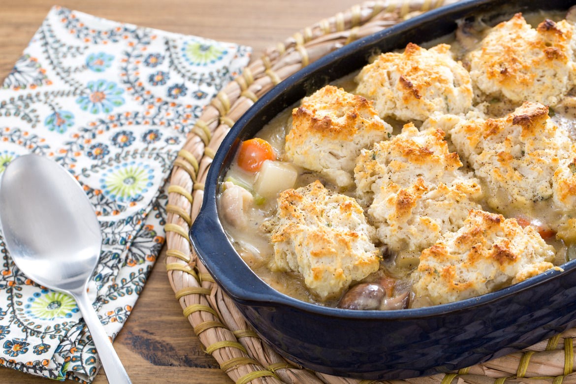 American Chicken and Sage Biscuit Pot Pie Appetizer