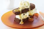 American Brownie And Honeycomb Icecream Sandwiches Recipe Dessert